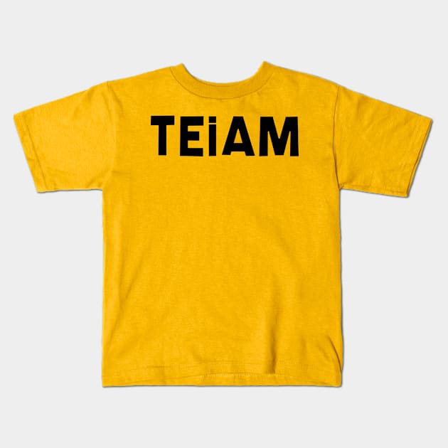 TEiAM Kids T-Shirt by SillyShirts